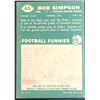 Image 2 : 1960 TOPPS CFL BOB SIMPSON