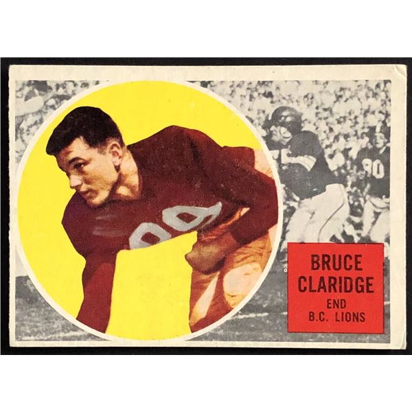 1960 TOPPS CFL BRUCE CLARIDGE