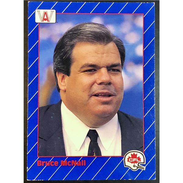 1991 AW SPORTS CFL BRUCE McNALL