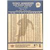Image 2 : 2002 FLEER TRADITION RICKEY HENDERSON (HOF)