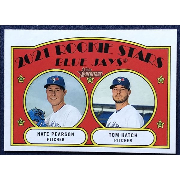 2021 TOPPS HERITAGE NATE PEARSON ROOKIE CARD
