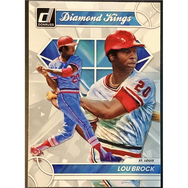 2023 DONRUSS DIAMOND KINGS LOU BROCK (HOF)