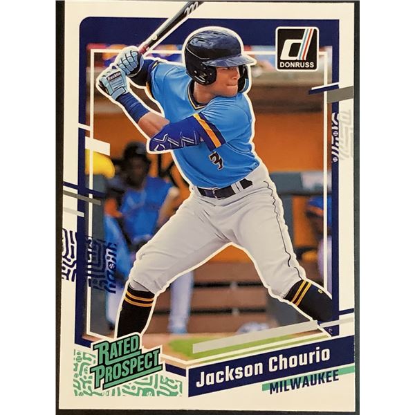 2023 DONRUSS JACKSON CHOURIO ROOKIE CARD