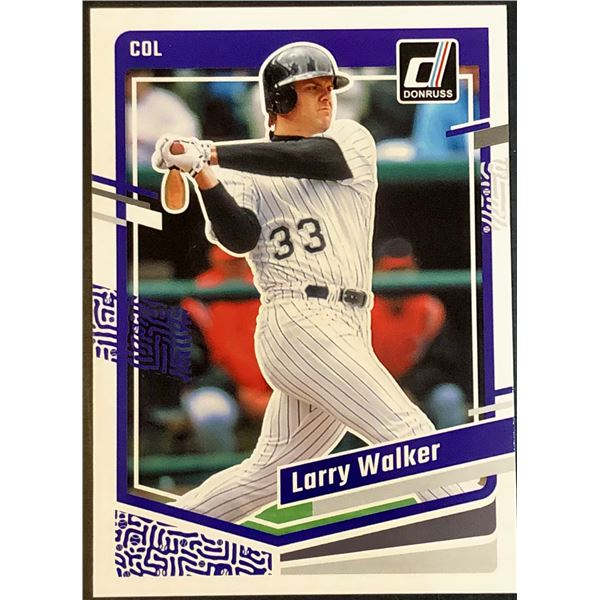 2023 DONRUSS LARRY WALKER (HOF)