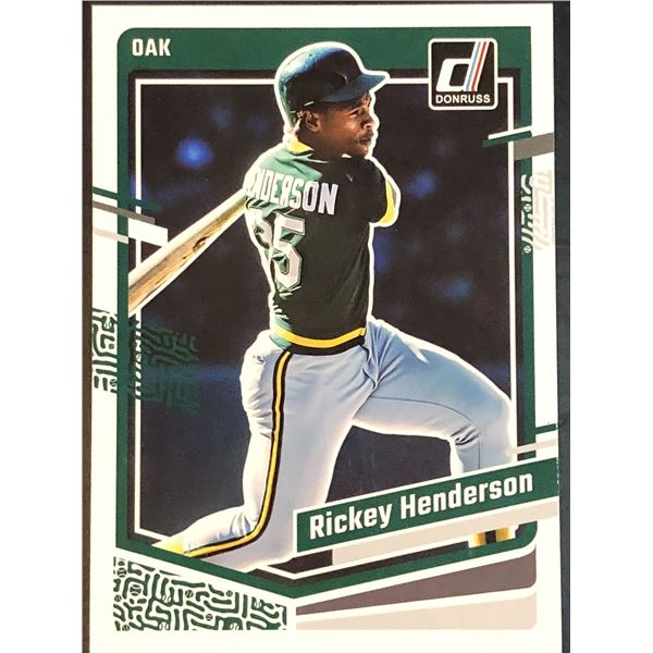 2023 DONRUSS RICKEY HENDERSON (HOF)