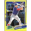 Image 1 : 2023 DONRUSS YELLOW FLASH EVAN CARTER ROOKIE CARD