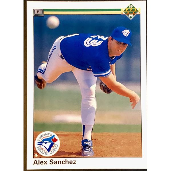 1990 UPPER DECK ALEX SANCHEZ ROOKIE CARD