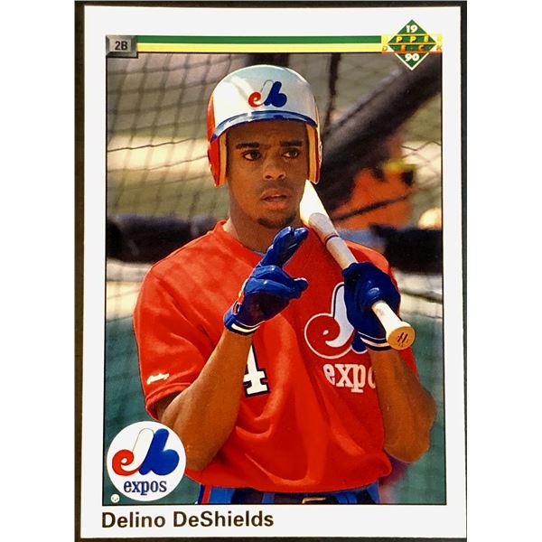 1990 UPPER DECK DELINO DeSHIELDS ROOKIE CARD