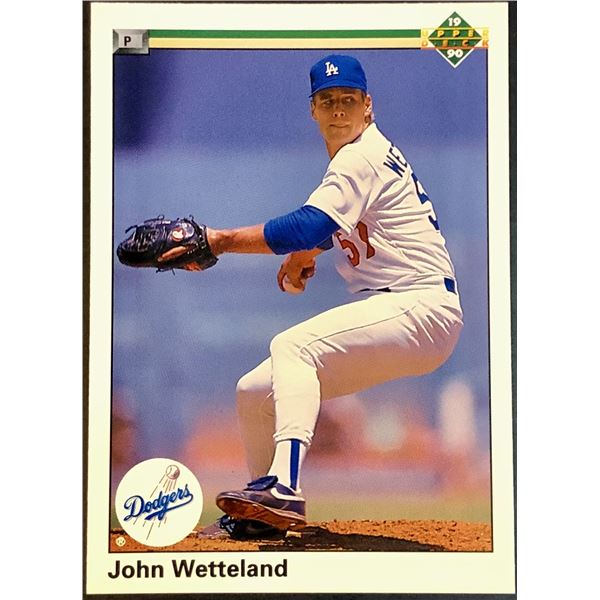 1990 UPPER DECK JOHN WETTELAND ROOKIE CARD