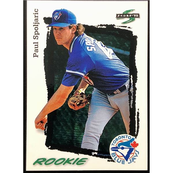 1995 SCORE PAUL SPOLJARIC ROOKIE CARD