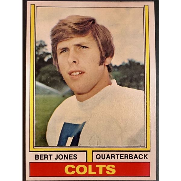 1974 TOPPS BERT JONES ROOKIE CARD