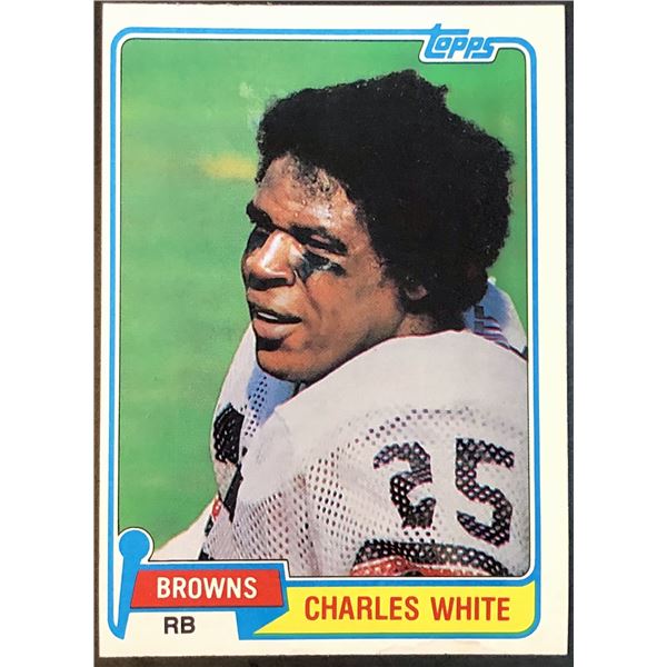 1981 TOPPS CHARLES WHITE ROOKIE CARD
