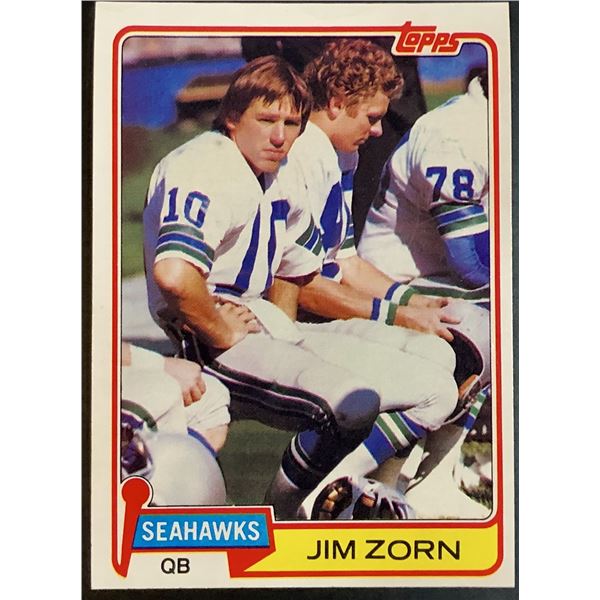 1981 TOPPS JIM ZORN