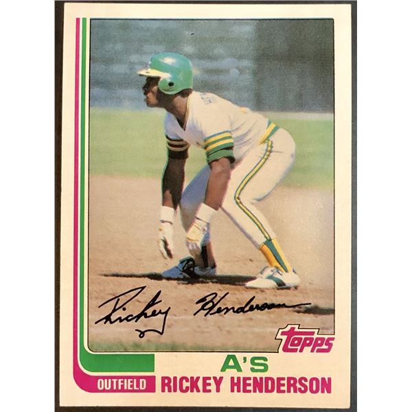 1982 TOPPS RICKEY HENDERSON (HOF)
