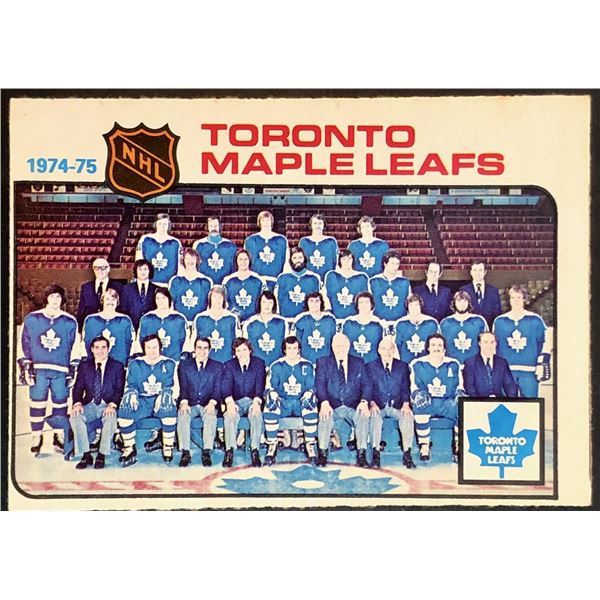 1975-76 NHL O-PEE-CHEE TORONTO MAPLE LEAFS