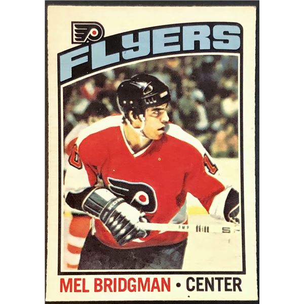 1976-77 NHL O-PEE-CHEE MEL BRIDGMAN ROOKIE CARD