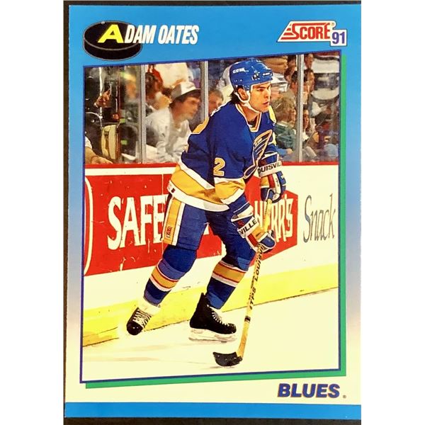 1991-92 SCORE ADAM OATES (HOF)