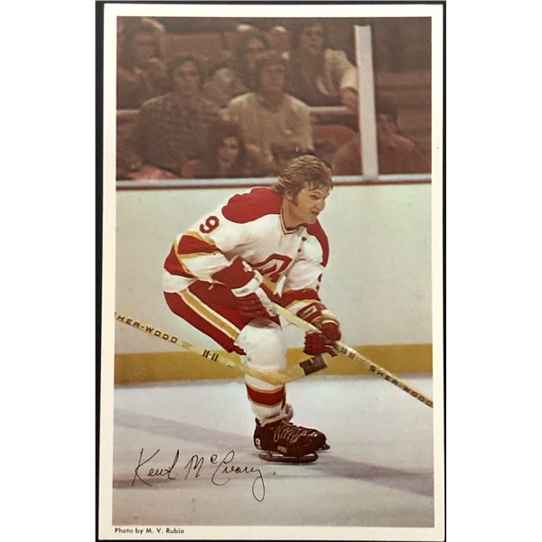 1972 ATLANTA FLAMES POSTCARD - KEITH McCREARY