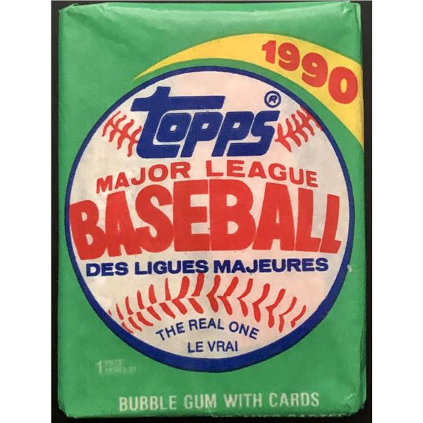 1990 TOPPS BASEBALL WAX PACK