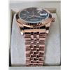 Image 3 : ROLEX SKY DWELLER REPLICA WATCH. ROSE GOLD CASE AND JUBILEE BRACELET. BLACK SLATE DIAL, WITH ROSE GO