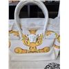 Image 2 : BRAND NEW VERSACE FLORAL MOTIFF ON WHITE PURSE - HIGH QUALITY REPLICA - Includes