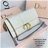 Image 1 : BRAND NEW CHRISTIAN DIOR WHITE CLUTCH - HIGH QUALITY REPLICA - Includes box and