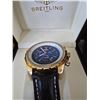 Image 2 : Q. BREITLING BENTLEY MOTORS R2536712-B953BKCT REPLICA WATCH. 18K ROSE GOLD CASE AND BLACK CROCODILE 