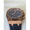 Image 2 : Q. AUDEMARS PIGUET ROYAL OAK CHRONOGRAPH REFERENCE 2630OP REPLICA WATCH. 18K ROSE GOLD CASE AND BEZE