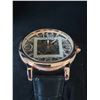 Image 3 : NEW AUTOMATIC ELEGANT CARTIER SKELETON FACE AND BACK REPLICA WATCH. ROSE GOLD CASE CASE AND BLACK LE