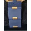 Image 4 : NEW QUARTZ BVLGARI LUXURIOUS REPLICA WATCH. BLUE DIAL. BLUE BEZEL WITH YELLOW INSIDE RING. STAINLESS