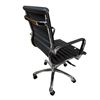 Image 2 : As NEW Office Desk Black Leather Chair - Like New