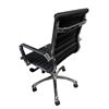 Image 3 : As NEW Office Desk Black Leather Chair - Like New