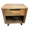 Image 2 : Group of 3-pcs Vintage Wooden Nightstand & Antique Cedar Chest on Wheels