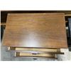 Image 3 : Mid Century Modern Sculptural Walnut Brutalist Style Nightstand, Approx. H24" x W23" x D14"