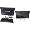 Image 1 : Group of Computer Screens - includes Vizta 28" & Lenovo 24" (Untested)