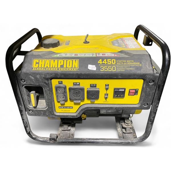 Champion Dual Fuel Portable Generator - Model 4450 3550 - Untested