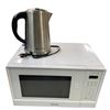 Image 1 : Kitchenware Set - includes Panasonic Genius 1100W Microwave & Russell Hobbs Kettle (Untested)