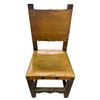 Image 2 : 6-pcs Set of 19th Spanish Carved Chairs Leather Seat (Various Condition), Retail Value $3,999.99