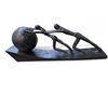 Image 2 : Group of 4 Decorative Items - includes Sculpture/Set of 2 Moon & Sun Wall Hanging Decors & Agate Dec