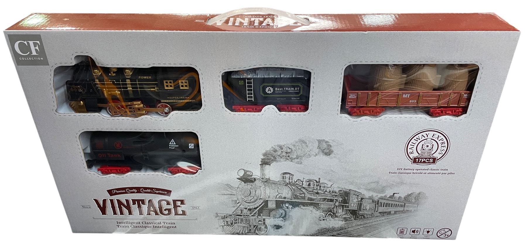 Intl Express Train Set NEW Collectible Railway Express Intelligent Train Kit