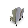 Image 2 : Set Of 2 Vintage English Upholstered Beige/Cream Armchairs, approx. H44" x W29" x D26" each