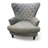 Image 1 : Modern Stationary Grey Accent Armchair, approx. H40" x W32" x D29"