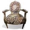 Image 3 : Set of 2 Modern Victorian Style Floral Armchairs, approx. H36" x W24" x D22"