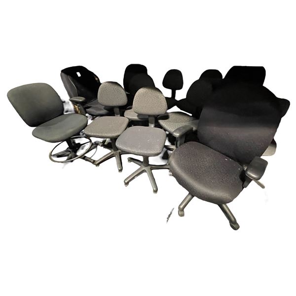Large Group of Various Office Chairs - (Approx. 12)