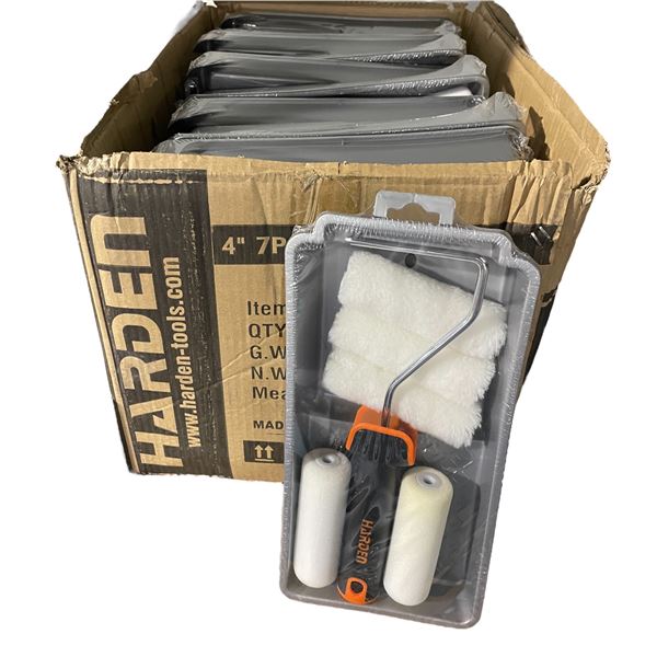 Box of 4  7 Pc Roller Brush Set