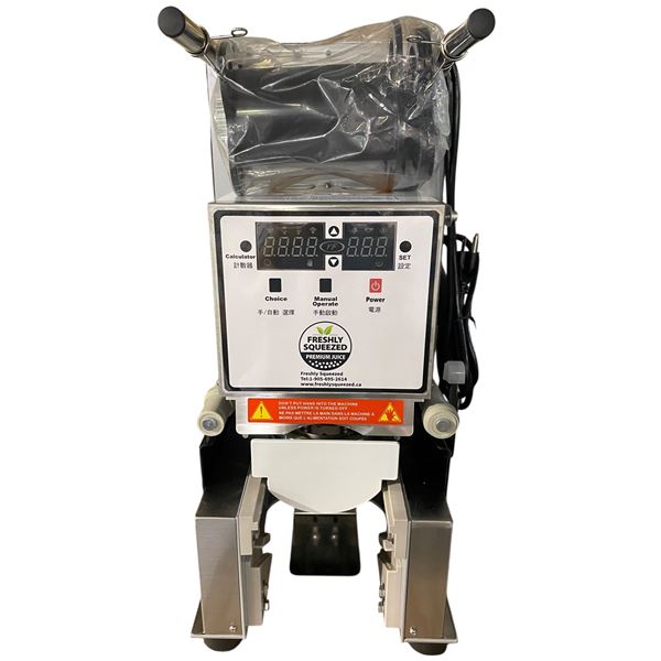 Automatic Cup Sealing Machine -  Freshly Squeezed  Branded - New in Packaging