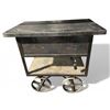 Image 1 : Industrial Rolling Steel Cart with Large Spoked Wheels