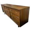 Image 2 : Large Mid-Century Style 9-Drawer Wooden Dresser (Approx. 83in L x 30.5in H)