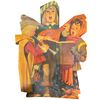 Image 2 : Vintage Hand-Painted Christmas Display Cutouts - Assorted Characters & Candles