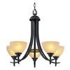 Image 2 : Group of 3 - 2x 5-Light Chandelier & Light Fixture